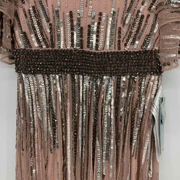 Mac Duggal Dress 93582 Embellished Full Length Layered Sleeve Gown - Picture 8 of 15